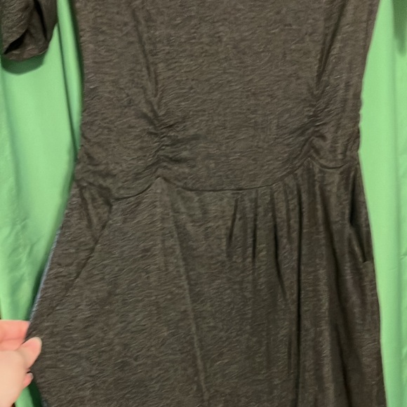 Charcoal gray Anthropologie dress - Picture 2 of 9